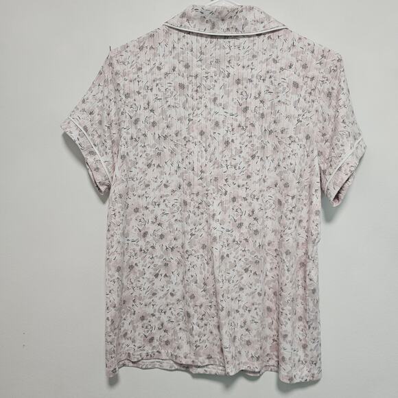 Tahari Intimates & Sleepwear‎ Womens Medium White Floral Pajama Top Classiccore - Picture 2 of 6